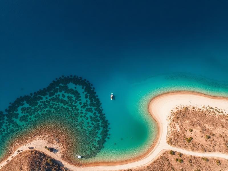 Turquoise coastline of Costa Navarino near Pylos
